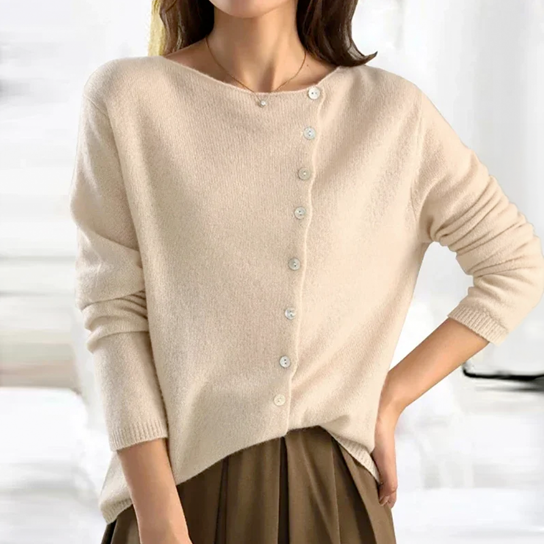 ELENA - CAMICIA ESSENZIALE A MANICHE LUNGHE CLASSICA