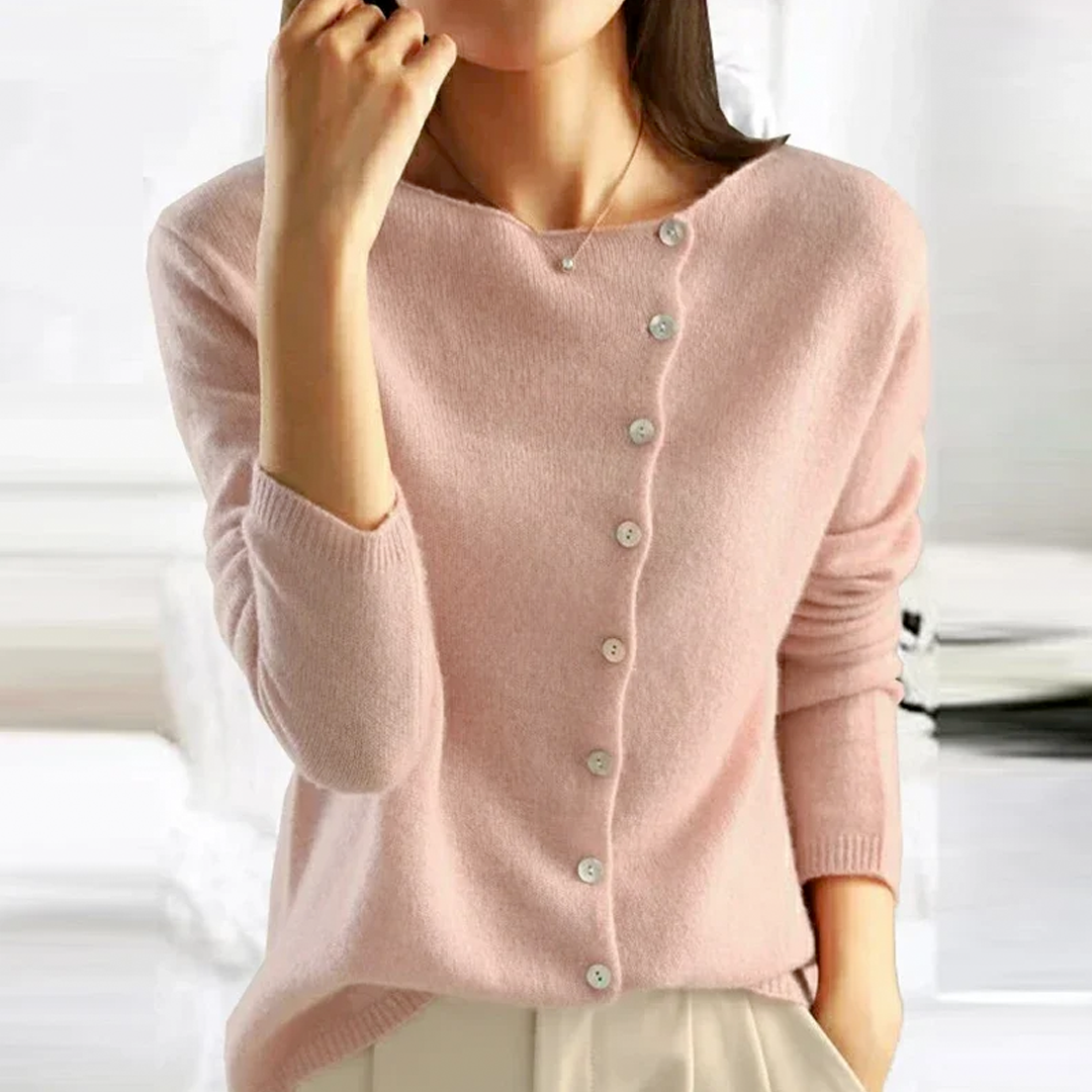 ELENA - CAMICIA ESSENZIALE A MANICHE LUNGHE CLASSICA