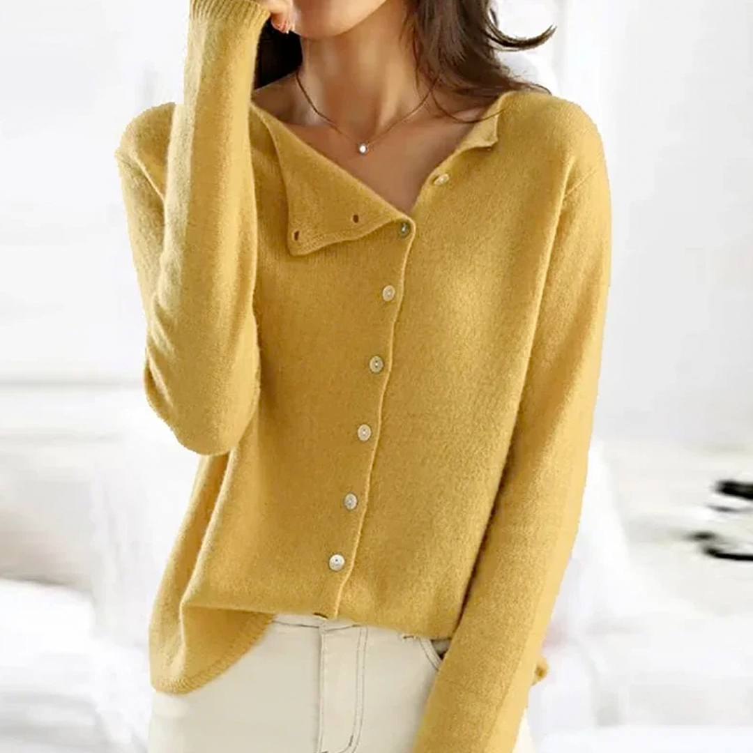 ELENA - CAMICIA ESSENZIALE A MANICHE LUNGHE CLASSICA