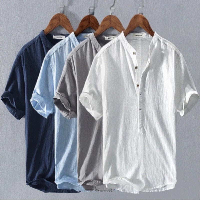 DAVIDE- CAMICIA ELEGANTE IN LINO