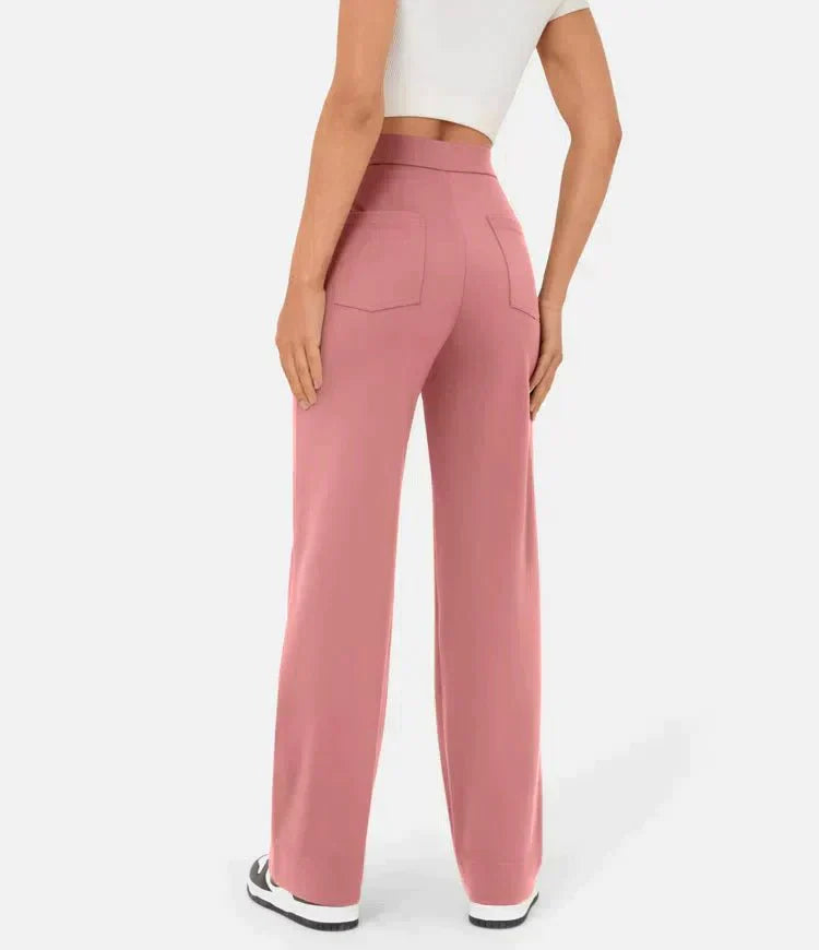 LARA | PANTALONI A VITA ALTA ELASTICIZZATI