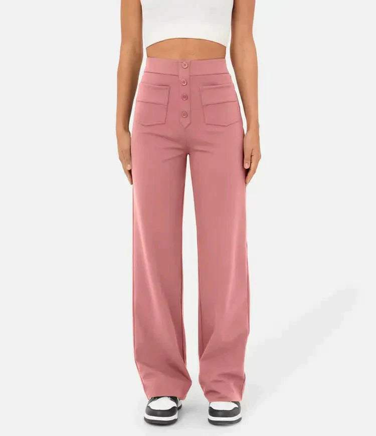 LARA | PANTALONI A VITA ALTA ELASTICIZZATI