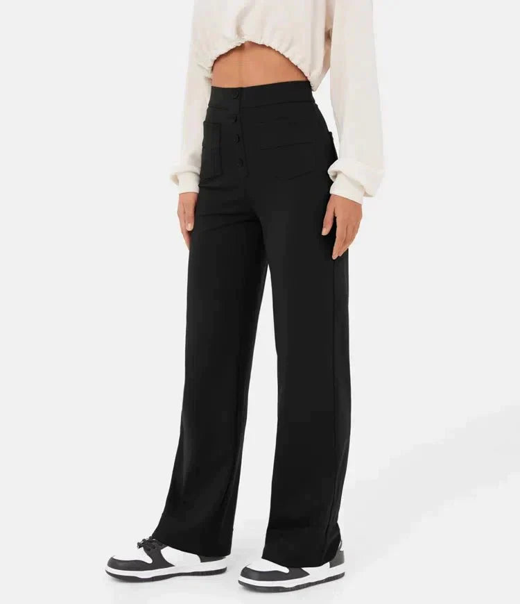 LARA | PANTALONI A VITA ALTA ELASTICIZZATI