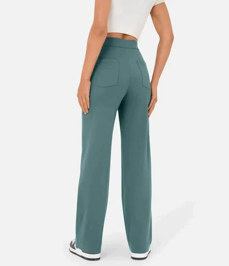 LARA | PANTALONI A VITA ALTA ELASTICIZZATI