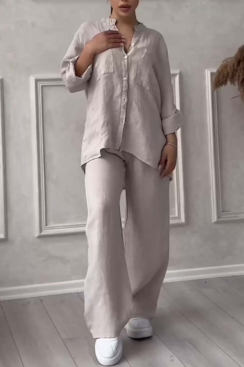 DOMITILLA - SET DI COORDINATI DONNA IN COTONE E LINO
