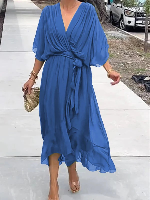 ADELE - ELEGANTE ABITO CON SCOLLO A V