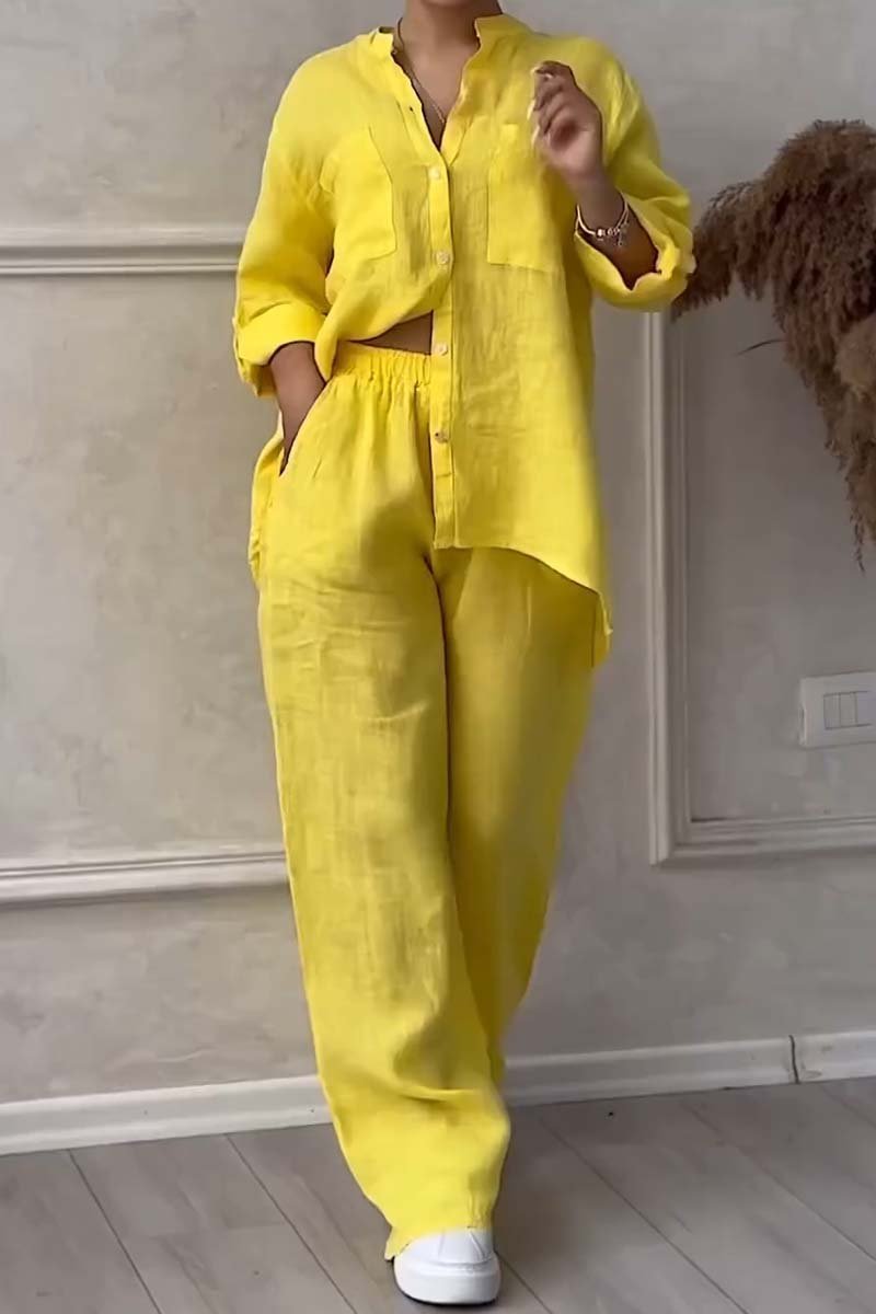 DOMITILLA - SET DI COORDINATI DONNA IN COTONE E LINO