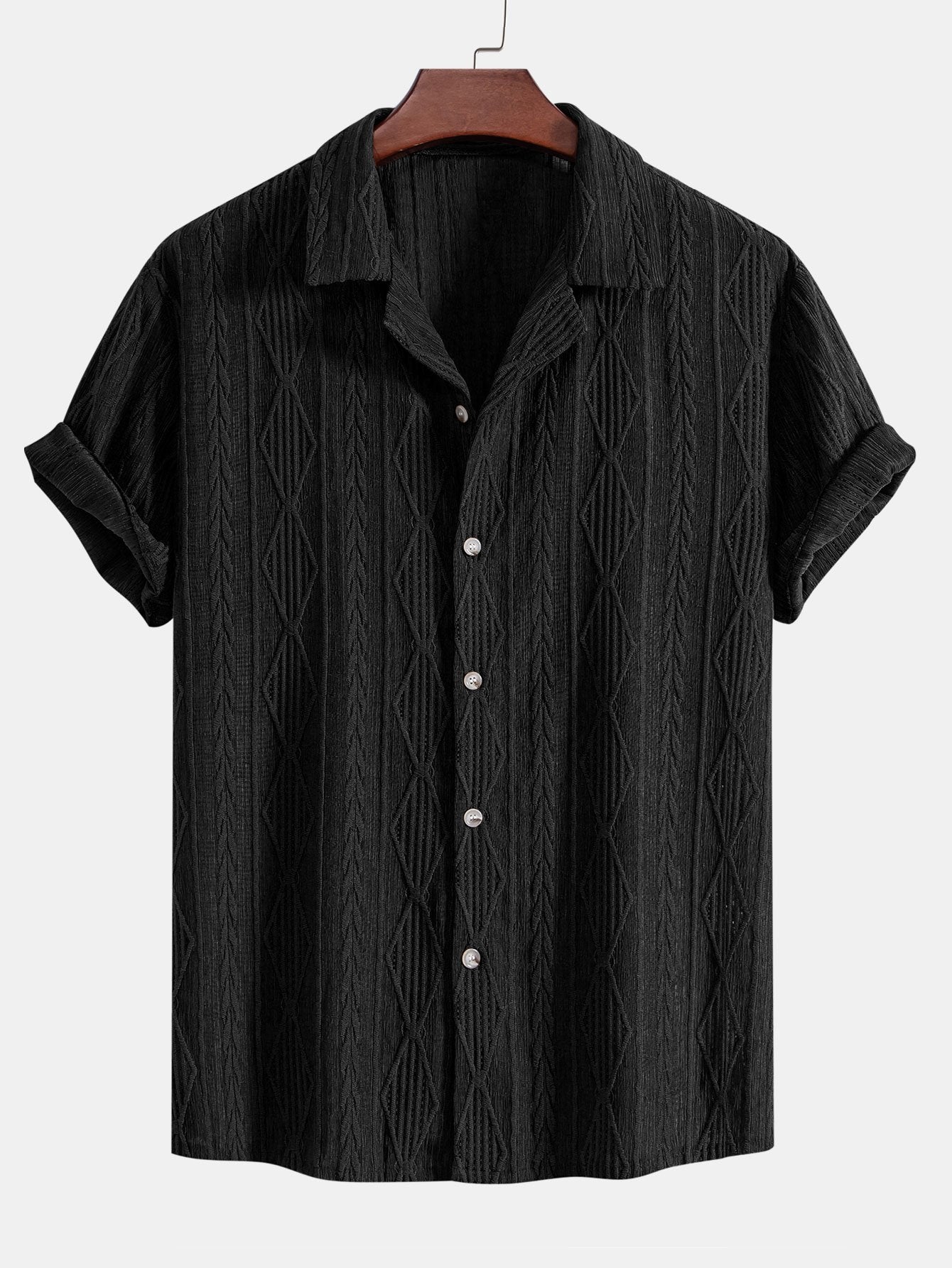 GIANNI - CAMICIA CUBANA GEOMETRICA