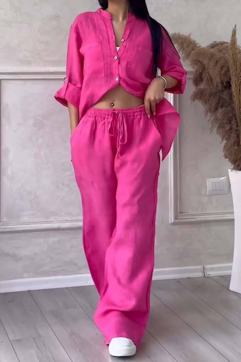 DOMITILLA - SET DI COORDINATI DONNA IN COTONE E LINO