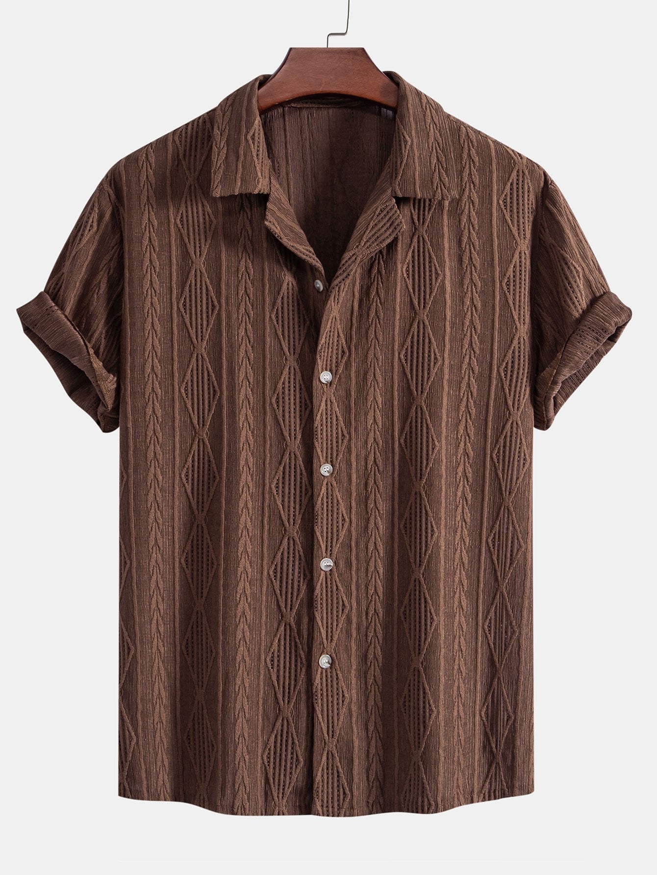 GIANNI - CAMICIA CUBANA GEOMETRICA