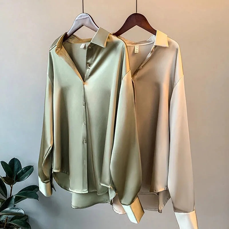 ANITA - CAMICIA IN RASO DA DONNA