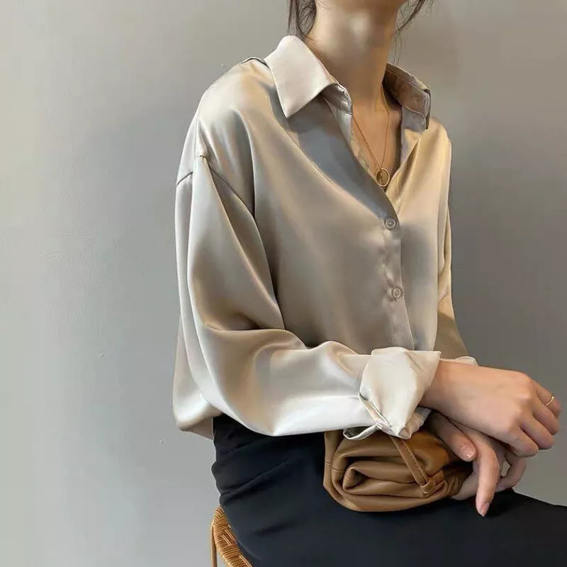 ANITA - CAMICIA IN RASO DA DONNA