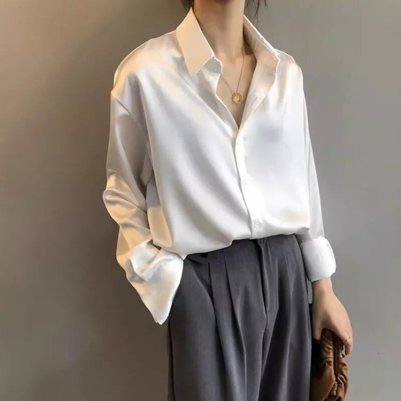 ANITA - CAMICIA IN RASO DA DONNA