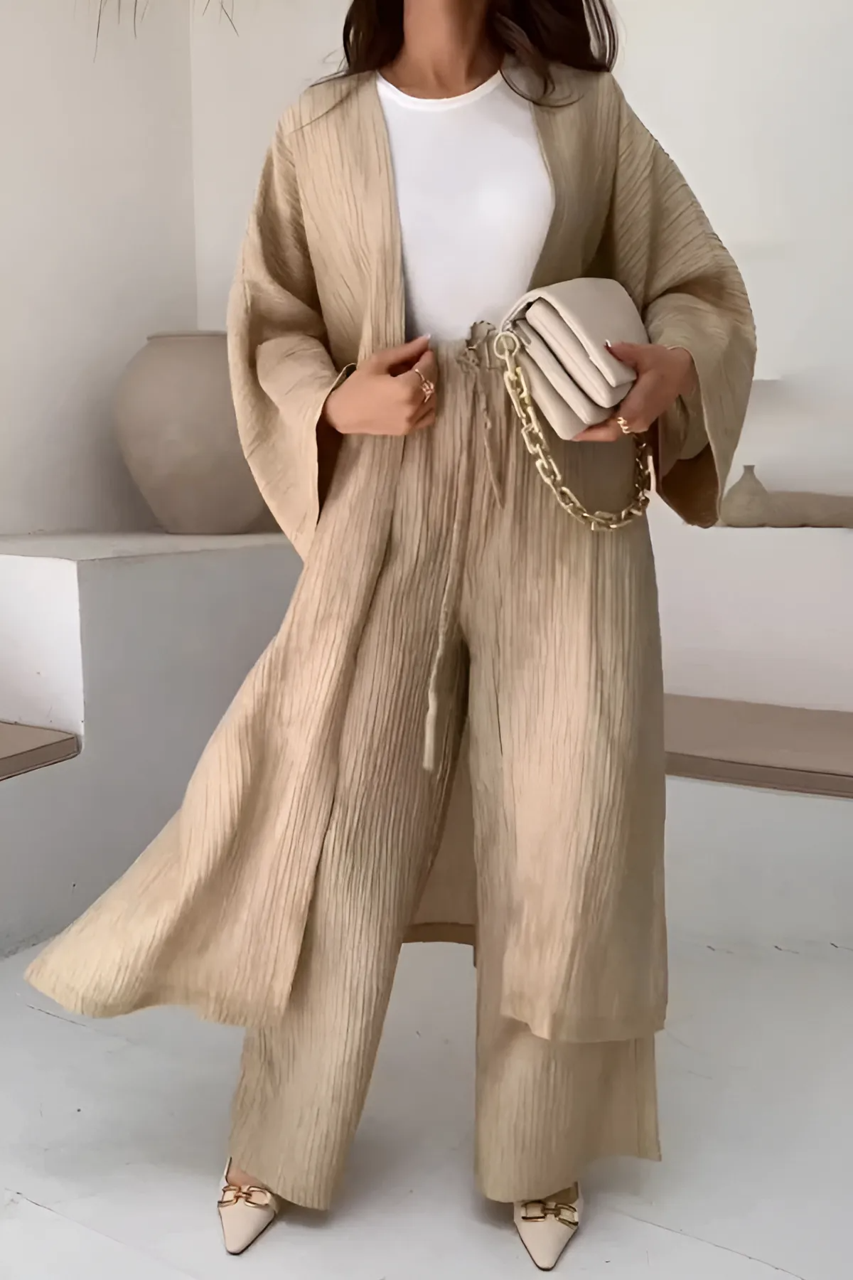LENA™ - SET RILASSATO DI CARDIGAN E PANTALONI