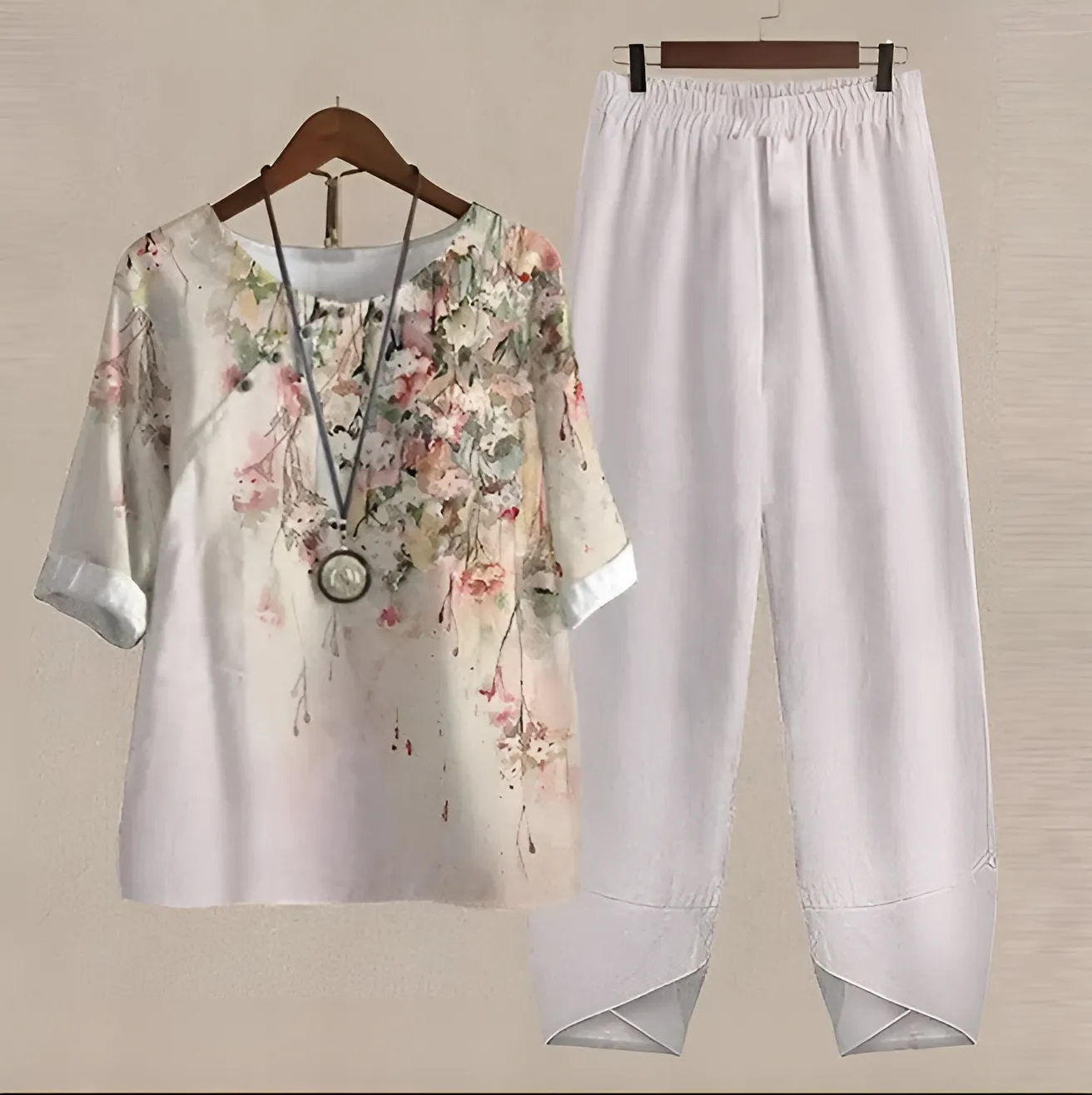 ROSALIA™ | BLUSA E PANTALONI STAMPATI