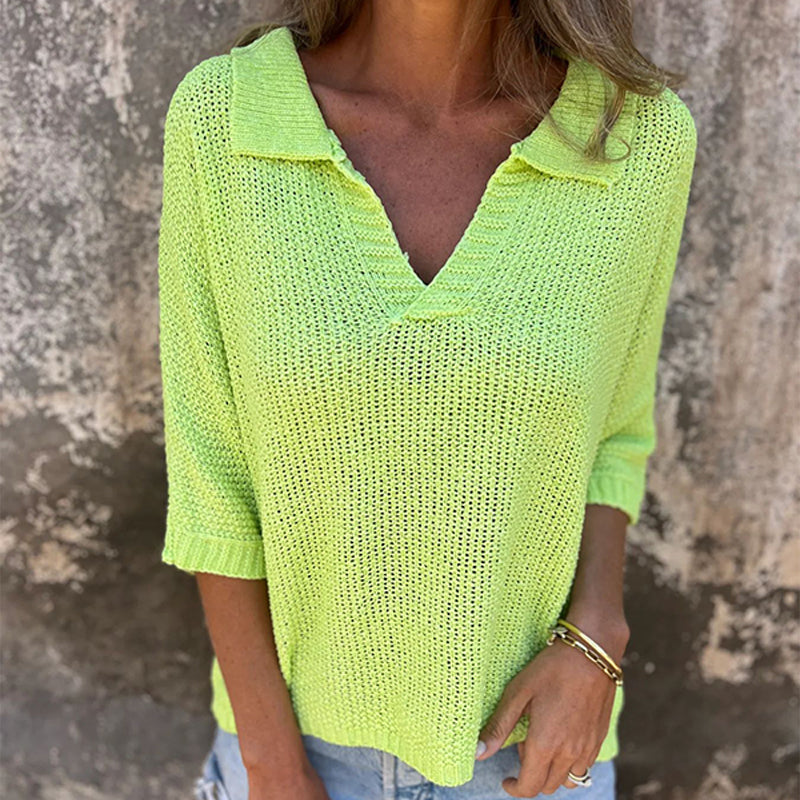 Ginevra | Top con scollo a V, casual ed elegante