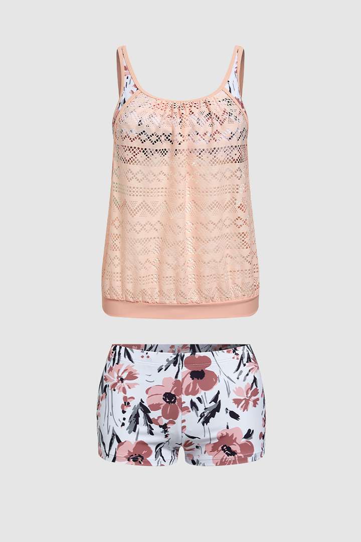 BONARIA - SET BIKINI INCAVATO CON STAMPA VEGETALE