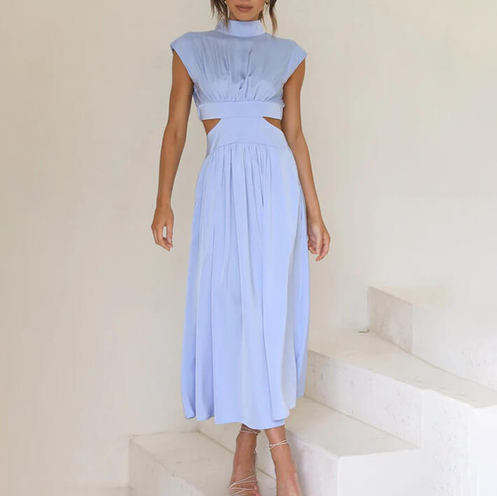 VITTORINA | LUXE ABITO CON SCOLLO A PIEGHE