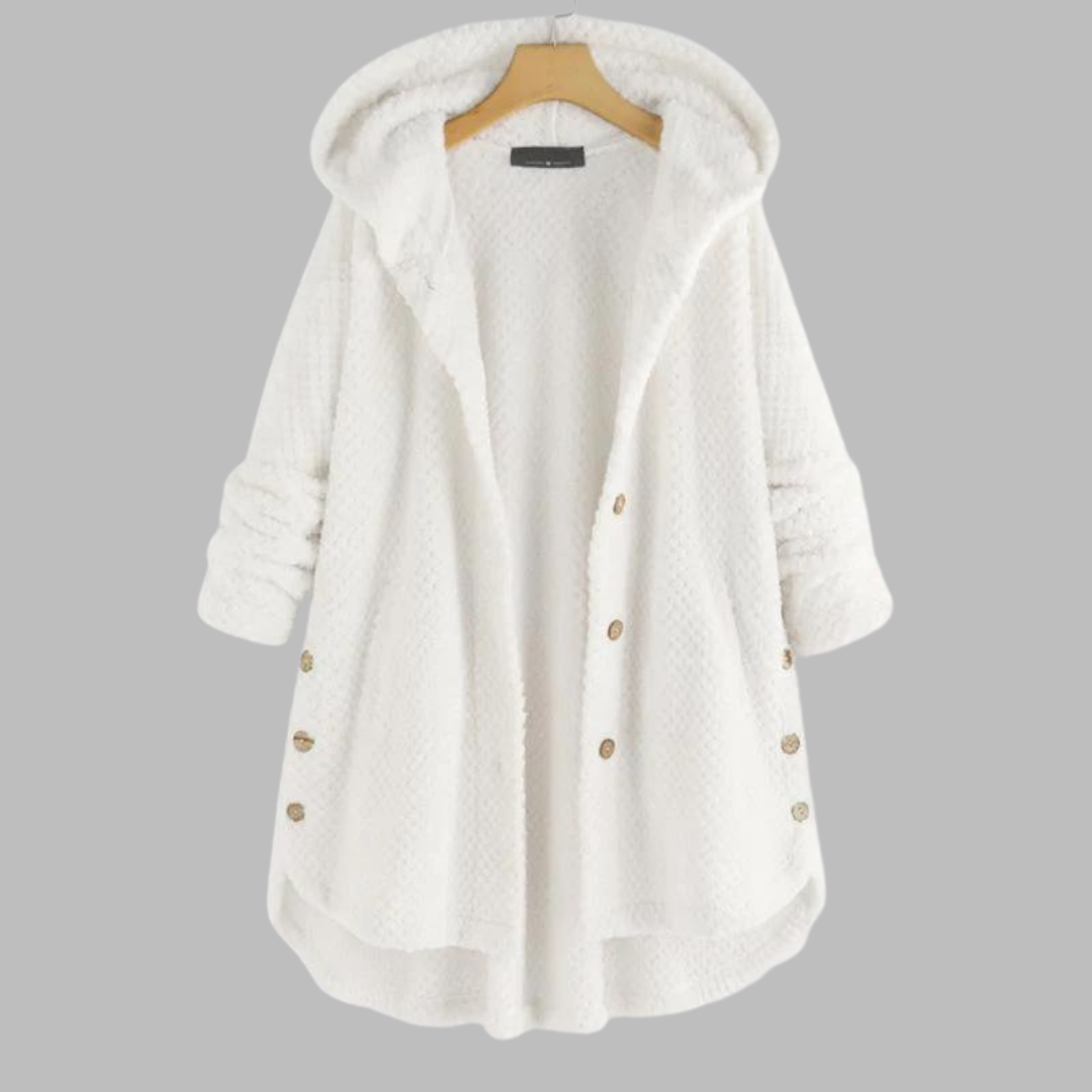 ARIA - GIACCA IN PILE CON CAPPUCCIO