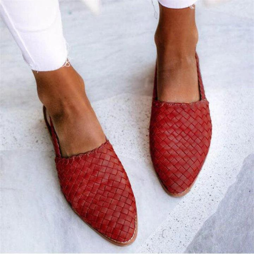 Arielle-Claire™ | Sandali Bassi Artigianali Eleganti e Confortevoli