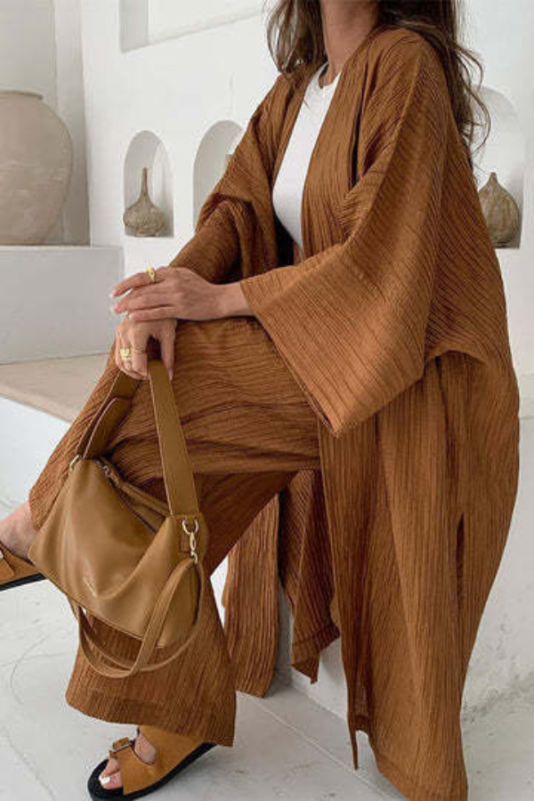LENA™ - SET RILASSATO DI CARDIGAN E PANTALONI