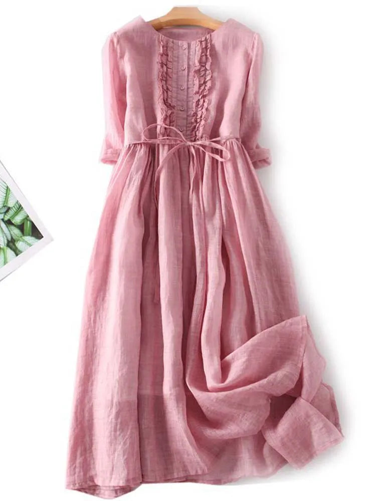 ANNA | TRENDY VESTITO DI LINO