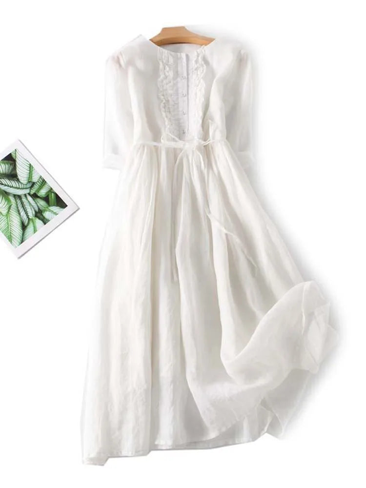 ANNA | TRENDY VESTITO DI LINO