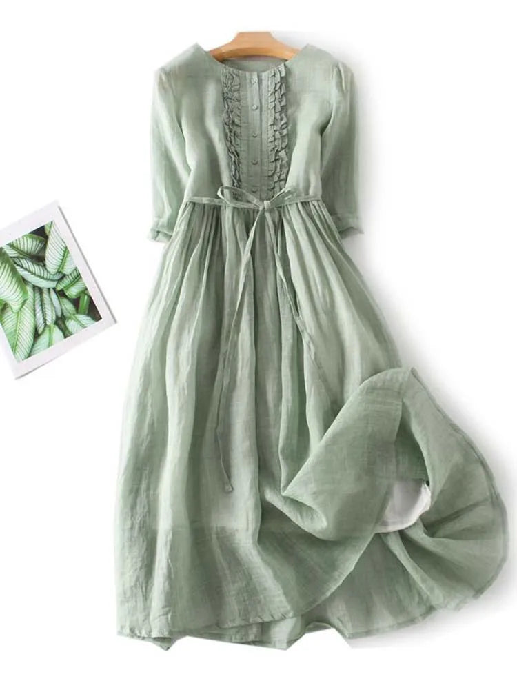 ANNA | TRENDY VESTITO DI LINO