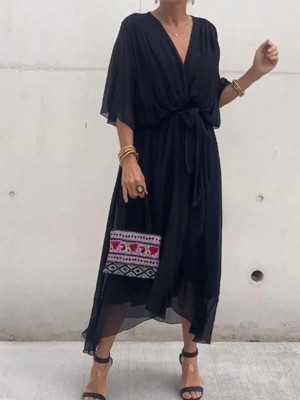 ADELE - ELEGANTE ABITO CON SCOLLO A V