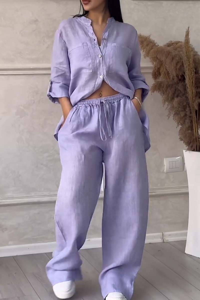 DOMITILLA - SET DI COORDINATI DONNA IN COTONE E LINO