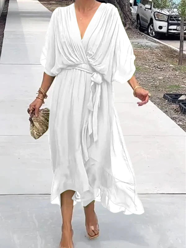 ADELE - ELEGANTE ABITO CON SCOLLO A V
