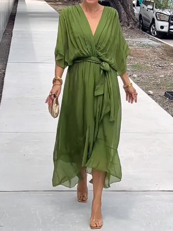 ADELE - ELEGANTE ABITO CON SCOLLO A V